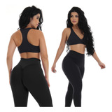 Conjunto Legging Empina Bumbum Sem Transparência E Top Bojo
