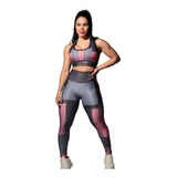 Conjunto Legging Poliamida Fitness + Top C/bojo Fitness