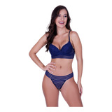 Conjunto Lingerie Luxo Calcinha E Sutiã