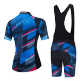 Conjunto Macaquinho Ciclismo Bike Uv 80 Roupa Bretelle Pro
