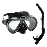 Conjunto Máscara Snorkel Para Mergulho Pesca