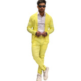Conjunto Masculino Blazer E Calça Terninho Slim Social Color