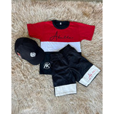 Conjunto Masculino Kit Roupa Infantil Bermuda