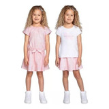 Conjunto Menina Infantil Calvin Klein Ck Original 3 Peças