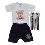 Conjunto Menino Urso Baloeiro, Príncipe, Batizado,marinheiro