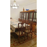 Conjunto Mesa / Cristaleira / Cadeiras Sala De Jantar 
