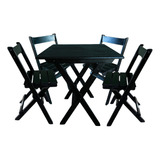 Conjunto Mesa Bar 60x60cm C/4 Cadeiras