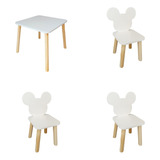 Conjunto Mesa Infantil Com 3 Cadeiras