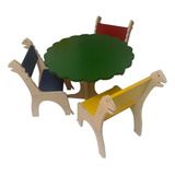 Conjunto Mesa Mesinha C/ 3 Cadeiras Infantil Escolar