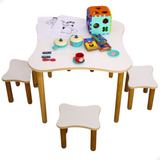 Conjunto Mesa Mesinha C/4 Cadeira Infantil