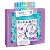 Conjunto Miçangas Kit Pulseiras Azul Fun