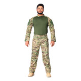 Conjunto Militar Completo Calça + Combat Shirt Tática 