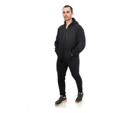 Conjunto Moletom Adulto Masc Fem Blusa C/ Ziper E Calça Frio
