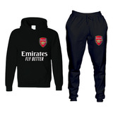 Conjunto Moletom Arsenal Blusa Frio E Calça Agasalho Casaco 