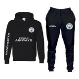 Conjunto Moletom Blusacalça Manchester City Infantil