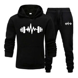 Conjunto Moletom Frequencia Blusa De Frio Hoodie Masculino