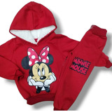 Conjunto Moletom Infantil Menina Minnie Calça