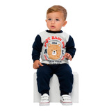 Conjunto Moletom Infantil Menino Calça E Blusa Roupa Bebê