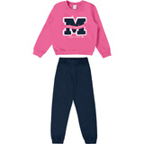 Conjunto Moletom Menina Malwee Kids Ref. 10/18 Ref. 0116710