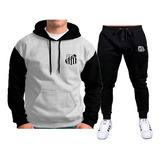 Conjunto Moletom Santos Futebol Flanelada Alta Qualidade