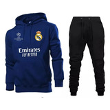 Conjunto Moleton Infantil Real Madrid Blusa