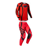 Conjunto Motocross Fox Venz 180 Trilha Roupa Calça + Camisa 