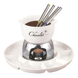 Conjunto P/ Fondue 8pcs Cerâmica Chocolate Charmy Hauskraft