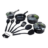 Conjunto Panelas Antiaderentes Utensilios Cozinha 13 Peças