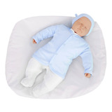 Conjunto Para Bebê Tilly Baby Macacão Casaco Touca Azul Bebê