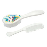 Conjunto Para Cabelo Escova E Pente Branco Kuka