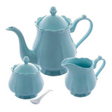 Conjunto Para Chá 3 Peças Fancy Menta Wolff - Porcelana