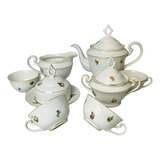 Conjunto Para Chá Em Porcelana Floral Itaqui Paraná