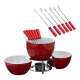 Conjunto Para Fondue Cerâmica 10 Peças 1256/103 Brinox