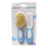 Conjunto Pente E Escova Para Cabelo Bebe Recem Nascido 