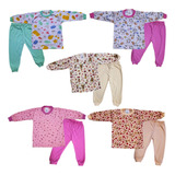 Conjunto Pijama Infantil Bebê Menina - Kit C/ 5 Pçs