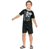 Conjunto Pijama Infantil Masculino Esqueleto Verão
