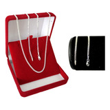 Conjunto Prata 925 Corrente E Pulseira Escama De Peixe Fina