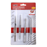 Conjunto Prático De Pinças De Manutenção De Aço Inoxidável D