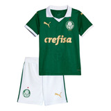 Conjunto Puma Palmeiras Torcedor - Infantil