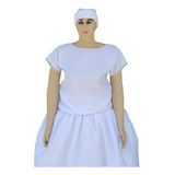 Conjunto Ração 3 Pçs Roupa De Santo Candomblé Umbanda Oxford