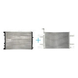 Conjunto Radiador + Condensador Voyage 2009/2020 C/ Ar