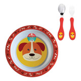 Conjunto Refeição Infantil Tigela Bowl Talheres