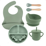 Conjunto Refeição Introdução Alimentar Bebê Infantil 8 Peças