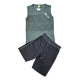 Conjunto Regata Juvenil Menino Camiseta E Bermuda Juvenil