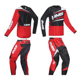 Conjunto Roupa Calça + Camisa Ims Flex Infantil Vermelho Mx