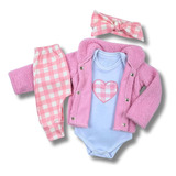 Conjunto Roupa De Frio Bebe Menina