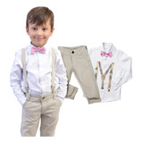 Conjunto Roupa Menino Batizado Casamento Evento Festa