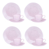 Conjunto Ryo Pink Sand 12 Peças Oxford Rosa Porcelana