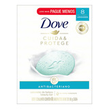 Conjunto Sabonete Em Barra Antibacteriano Cuida E Protege 8 Unidades 720g Dove