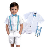 Conjunto Social Infantil Meninos Bebê Batizado